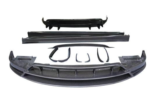 Tesla Model X P100D 100D 90D 75D 60D Performance Long Range Base 2016 2017 2018 2019 2020 2021 with Aftermarket Parts - RZ Style Full Body Kit Carbon Fiber from Aero Republic