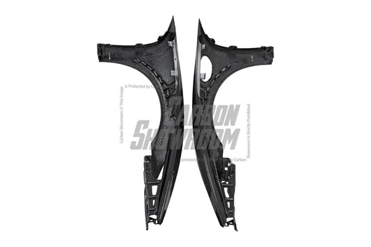 Porsche 718 Cayman / Boxster / GTS / GT4 / Spyder 2017 2018 2019 2020 2021 2022 2023 2024 with Aftermarket Parts - Pre-preg Carbon Fiber Front Fenders from TAKD Carbon