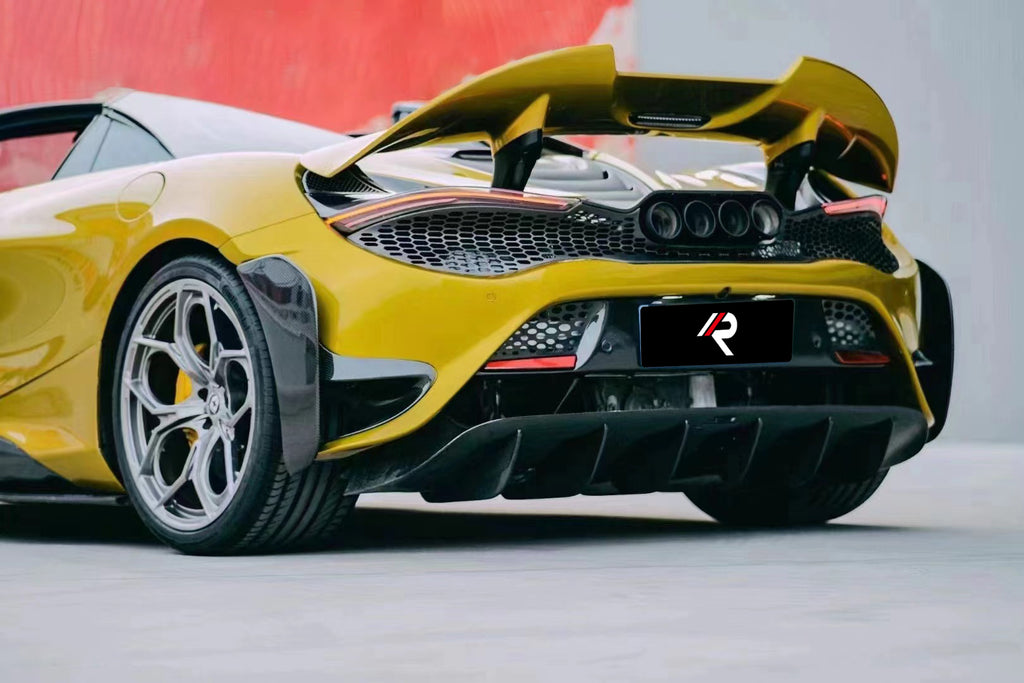 720s Rear McLaren 720S Aftermarket Parts - Aero Republic Rear Bumper Set Carbon ...