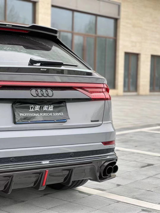 Karbel Carbon V1 Rear Diffuser for Audi Q8 2019-ON Carbon Fiber