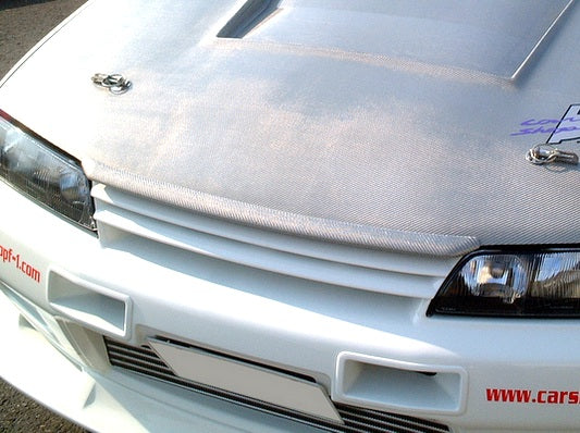 Nissan R32 Skyline GTS 1989 1990 1991 1992 1993 1994 with Aftermarket Parts - Nismo Style Hood Lip Carbon Fiber / FRP from EPR USA
