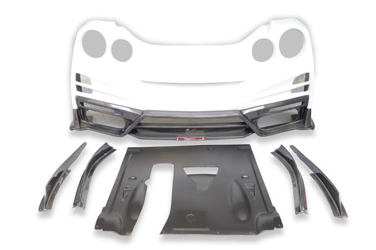 Nissan GTR R35 CBA DBA EBA 2008 2009 2010 2011 2012 2013 2014 2015 2016 2017 2018 2019 2020 2021 2022 2023 2024 with Aftermarket Parts - TSV2 Style Full Body Kit Carbon Fiber / FRP from Aero Republic