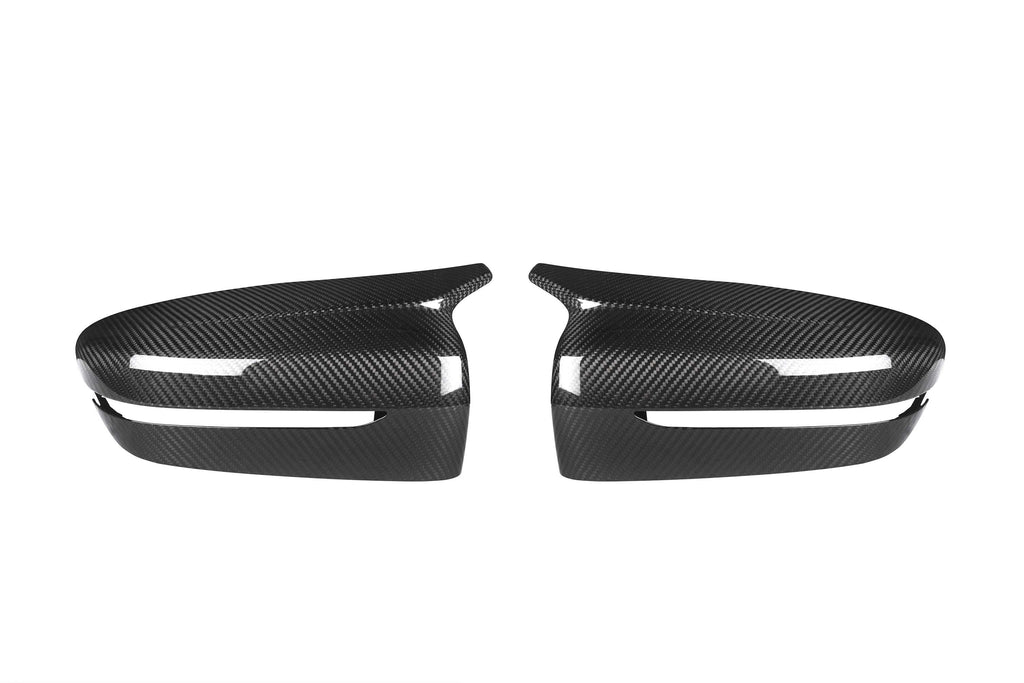 BMW 2 Series 230 G42 2022-ON (Right Hand Drive Only) with Aftermarket Parts - F9X Style / RHD Replacement Mirror Caps Pre-preg Carbon Fiber from Aero Republic