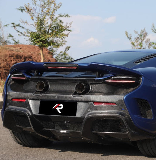 McLaren 650S MP4-12C 2012 2013 2014 2015 2016 with Aftermarket Parts - 675LT Style Rear Bumper Carbon Fiber / FRP from Aero Republic