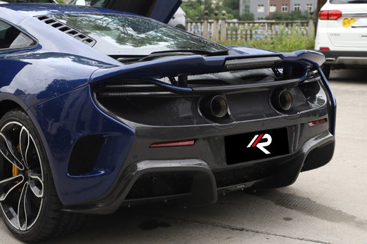 McLaren 650S MP4-12C 2012 2013 2014 2015 2016 with Aftermarket Parts - 675LT Style Rear Bumper Carbon Fiber / FRP from Aero Republic