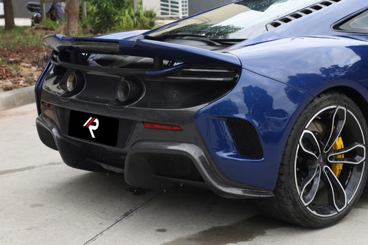 McLaren 650S MP4-12C 2012 2013 2014 2015 2016 with Aftermarket Parts - 675LT Style Rear Bumper Carbon Fiber / FRP from Aero Republic