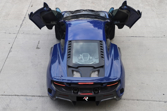 McLaren 650S MP4-12C 2012 2013 2014 2015 2016 with Aftermarket Parts - 675LT Style Rear Spoiler Carbon Fiber / FRP from Aero Republic