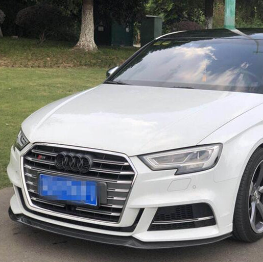 Audi S3 A3 S-Bumper (with S Bumper, does not fit base model) 8.5V 2017 2018 2019 2020 with Aftermarket Parts - Front Lip Carbon Fiber from Aero Republic