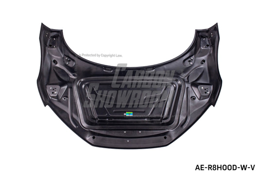 Audi R8 Gen 2 2017 2018 2019 2020 2021 2022 2023 with Aftermarket Parts - AE Style Hood Bonnet Double-sided Carbon Fiber / Partial Carbon Fiber from ArmorExtend