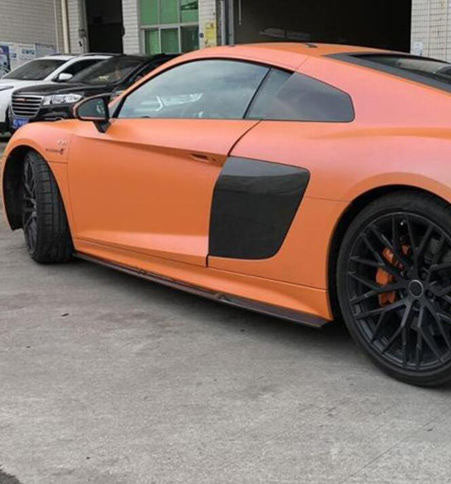 Audi R8 Gen 2 Pre-Facelift 2017 2018 2019 with Aftermarket Parts - Side Skirts Carbon Fiber from Aero Republic
