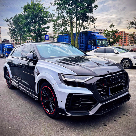 Audi RSQ8 SQ8 Q8 2020-ON with Aftermarket Parts - Hood Dry Pre-preg Carbon Fiber from Aero Republic