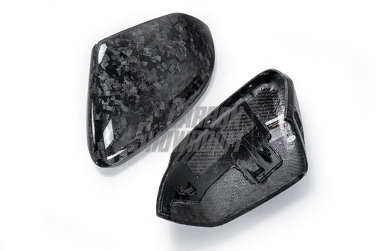 Audi RSQ8 SQ8 Q8 2019-ON with Aftermarket Parts - OE Style Without / Equipped With Blind Assist Replacement Mirror Caps Pre-preg Carbon Fiber from Aero Republic