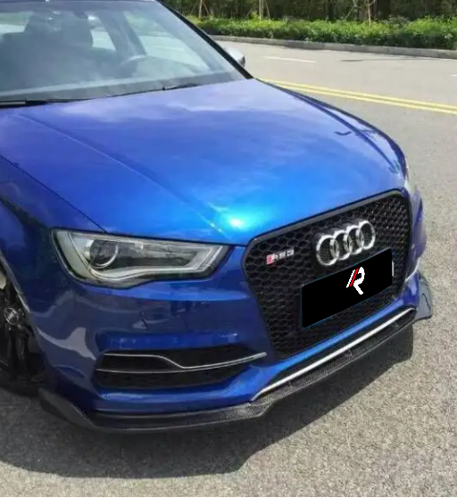 Audi S3 A3 8V 2014 2015 2016 with Aftermarket Parts - Front Lip Carbon Fiber from Aero Republic