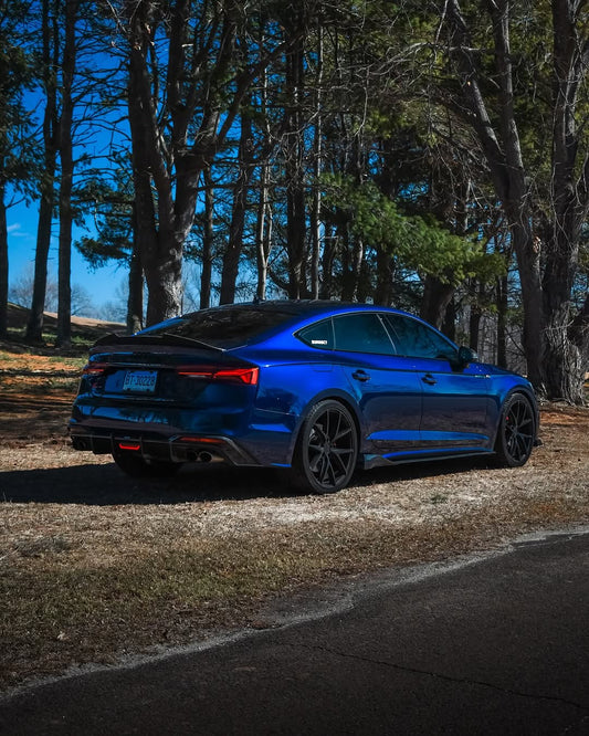Audi RS5 S5 A5 B8 B8.5 Sportback Sedan 2008 2009 2010 2011 2012 2013 2014 2015 2016 with Aftermarket Parts - PSM Style Rear Lip Spoiler Carbon Fiber from Aero Republic