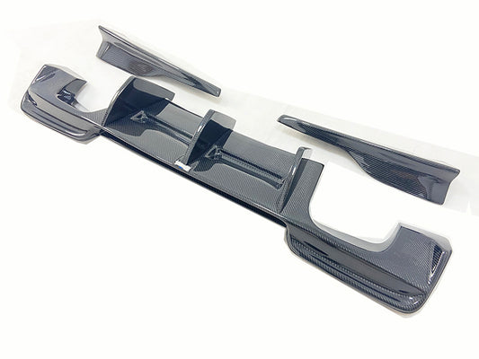 BMW 1M E82 2011 with Aftermarket Parts - R Style Rear Diffuser & Canards Carbon Fiber from Aero Republic