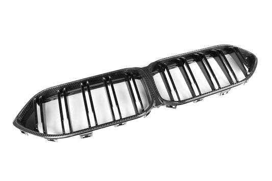 BMW 2 Series 228 M235 F44  2020 2021 2022 2023 2024 (Fits both Pre-LCI and LCI) with Aftermarket Parts - Dual Slat Front Kidney Grill Pre-preg Carbon Fiber from Aero Republic