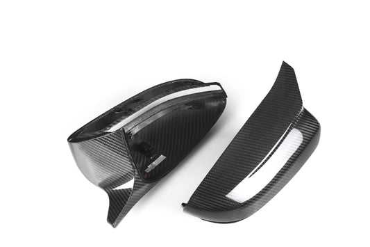 BMW 2 Series 230 G42 2022-ON (Right Hand Drive Only) with Aftermarket Parts - F9X Style / RHD Replacement Mirror Caps Pre-preg Carbon Fiber from Aero Republic