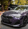 BMW 2 Series M240 230 (with M-Package bumper only, does not fit base bumper) G42 2022 2023 2024 with Aftermarket Parts - MP Style Rear Side Diffuser Pre-preg Carbon Fiber from Aero Republic