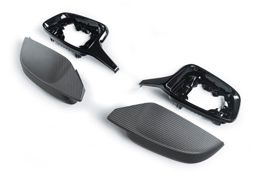 BMW 2 Series M240 G42 2022-ON LHD (Left Hand Drive Only) with Aftermarket Parts - G8X Style / LHD Replacement Mirror Caps Carbon Fiber from Aero Republic