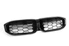 BMW 3 Series M340 330 320 G20 G21 LCI 2023 2024 with Aftermarket Parts - Dual Slat Front Kidney Grill Pre-preg Carbon Fiber from Aero Republic