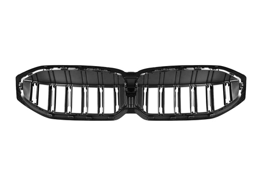 BMW 3 Series M340 330 320 G20 G21 LCI 2023 2024 with Aftermarket Parts - Dual Slat Front Kidney Grill Pre-preg Carbon Fiber from Aero Republic