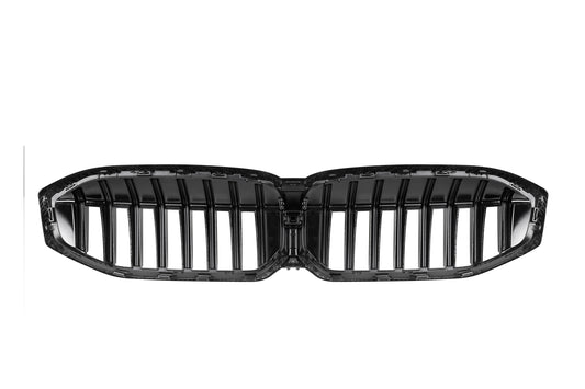 BMW 3 Series M340 330 320 G20 G21 LCI 2023 2024 with Aftermarket Parts - Single Slat Front Kidney Grill Pre-preg Carbon Fiber from Aero Republic