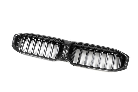 BMW 3 Series M340 330 320 G20 G21 LCI 2023 2024 with Aftermarket Parts - Single Slat Front Kidney Grill Pre-preg Carbon Fiber from Aero Republic