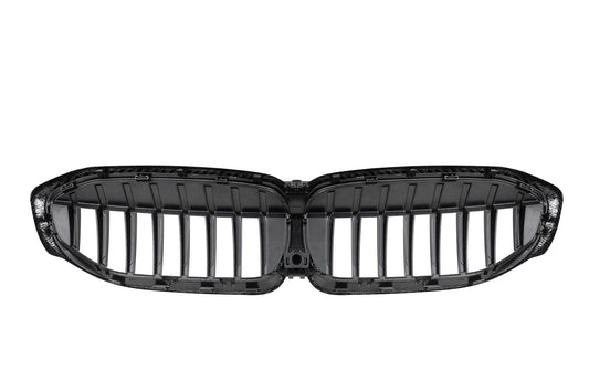 BMW 3 Series M340 330 320 G20 G21 Pre-LCI 2019 2020 2021 2022 with Aftermarket Parts - Single Slat Front Kidney Grill Pre-preg Carbon Fiber from Aero Republic