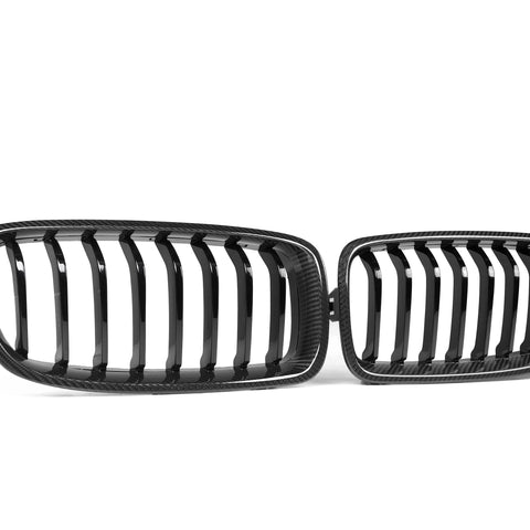 BMW 3 Series M340 340 335 330 328 320 F30 F31 2013 2014 2015 2016 2017 2018 2019 2020 with Aftermarket Parts - Single Slat Front Kidney Grill Pre-preg Carbon Fiber from Aero Republic