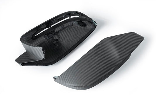 BMW 3 Series M340 G20 LCI 2023-ON LHD (Left Hand Drive Only) with Aftermarket Parts - G8X Style / LHD Replacement Mirror Caps Carbon Fiber from Aero Republic