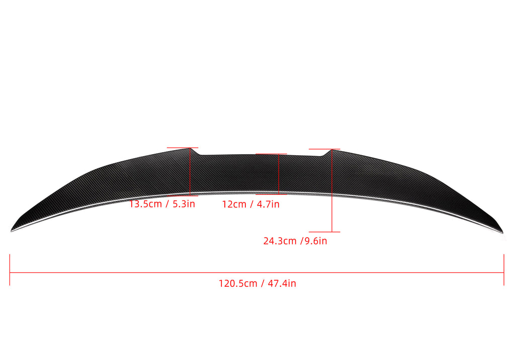 BMW 4 Series M440 430 G22 2020 2021 2022 2023 2024 & M4 G82 2021 2022 2023 2024 with Aftermarket Parts - PSM Style Rear Lip Spoiler Pre-preg Carbon Carbon Fiber from Aero Republic