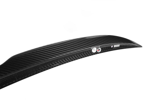 BMW 4 Series M440 430 G23 2020 2021 2022 2023 2024 & M4 G83 2021 2022 2023 2024 with Aftermarket Parts - M Style Rear Lip Spoiler Pre-preg Carbon Fiber from Aero Republic