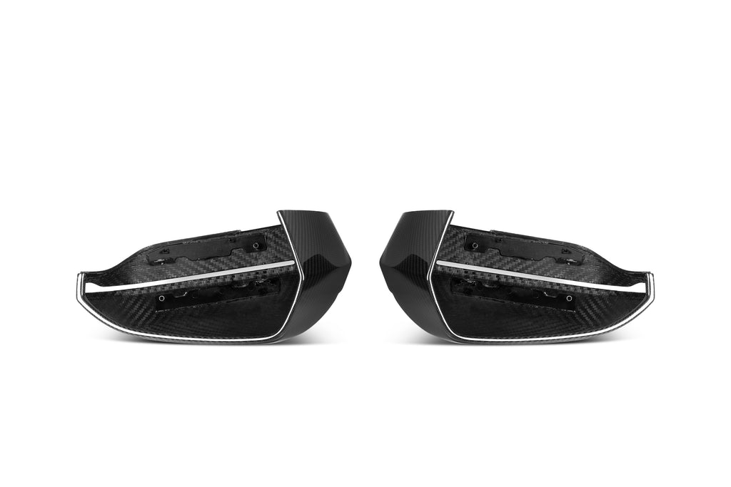 BMW 5 Series 530 540 & i5 e/x Drive40 M60 G60 G61 2024-ON LHD (Left Hand Drive) with Aftermarket Parts - OE Style / LHD Replacement Mirror Caps Pre-preg Carbon Fiber from Aero Republic