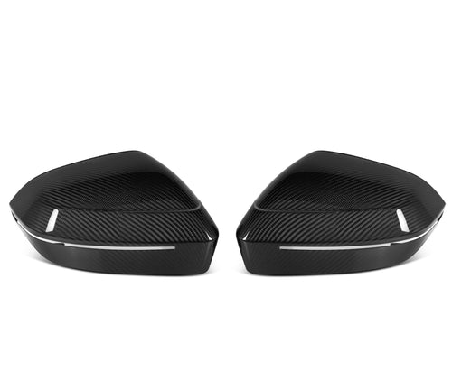 BMW 5 Series 530 540 & i5 e/x Drive40 M60 G60 G61 2024-ON LHD (Left Hand Drive) with Aftermarket Parts - OE Style / LHD Replacement Mirror Caps Pre-preg Carbon Fiber from Aero Republic