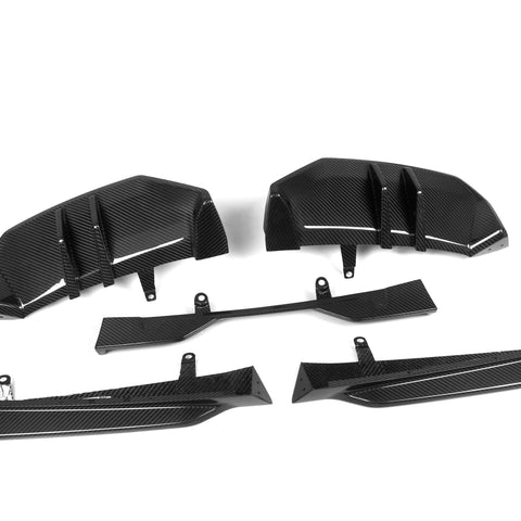 BMW 5 Series 540i xDrive / 530i xDrive / 530i / 550e xDrive G60 2024-ON with Aftermarket Parts - MP Style Rear Diffuser Pre-preg Carbon Fiber from Aero Republic