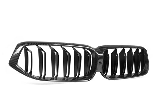 BMW 6 Series Gran Turismo GT 640i 630i 640d 630d xDrive 620d LCI G32 2021 2022 2023 with Aftermarket Parts - Dual Slat Front Kidney Grill Pre-preg Carbon Fiber from Aero Republic