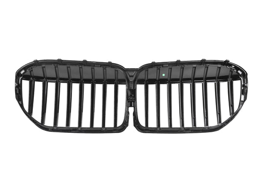 BMW 7 Series M760i xDrive 750i 745e 740i 740d 730d G11 LCI 2020 2021 2022 with Aftermarket Parts - Single Slat Front Kidney Grill Pre-preg Carbon Fiber from Aero Republic