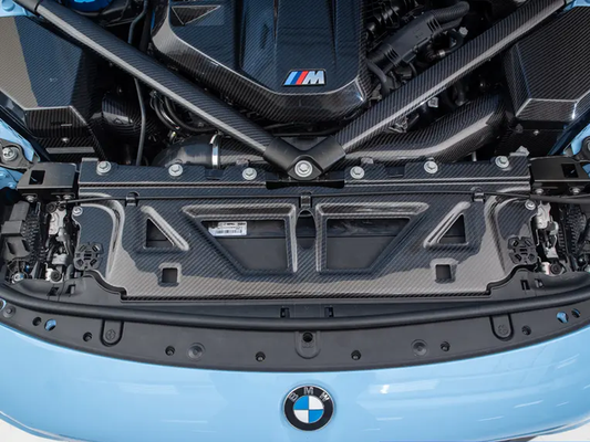 BMW M2C M2 G87 2023-ON with Aftermarket Parts - Front Upper Radiator Cooling Plate Dry Pre-preg Carbon Fiber from Aero Republic