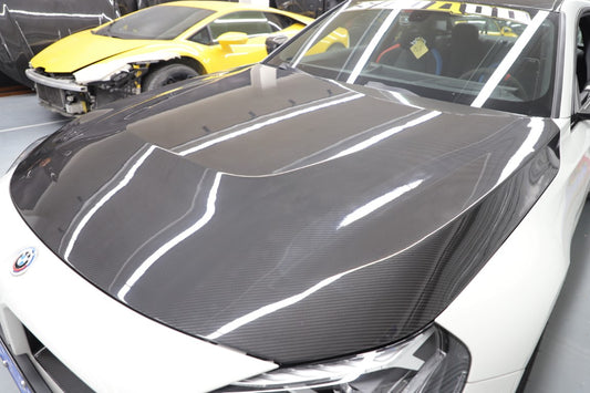 BMW M2C M2 G87 2023-ON & 2 Series M240i 230i G42 2022-ON with Aftermarket Parts - OE Style Hood Dry Pre-preg Carbon Fiber from Aero Republic