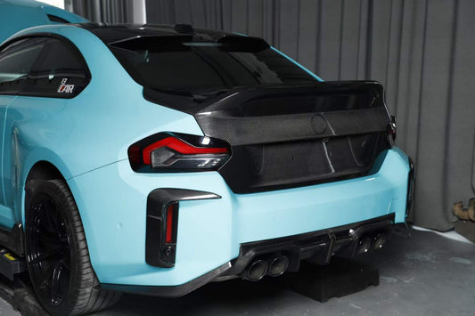 BMW M2C M2 G87 2023-ON & 2 Series M240i 230i G42 2022-ON with Aftermarket Parts - Vor Style Trunk Dry Pre-preg Carbon Fiber from Aero Republic