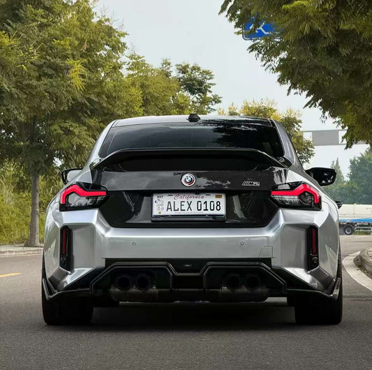 BMW M2C M2 G87 2023-ON & 2 Series M240i 230i G42 2022-ON with Aftermarket Parts - Vor Style Trunk Dry Pre-preg Carbon Fiber from Aero Republic