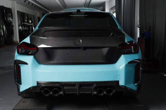 BMW M2C M2 G87 2023-ON & 2 Series M240i 230i G42 2022-ON with Aftermarket Parts - Vor Style Trunk Dry Pre-preg Carbon Fiber from Aero Republic
