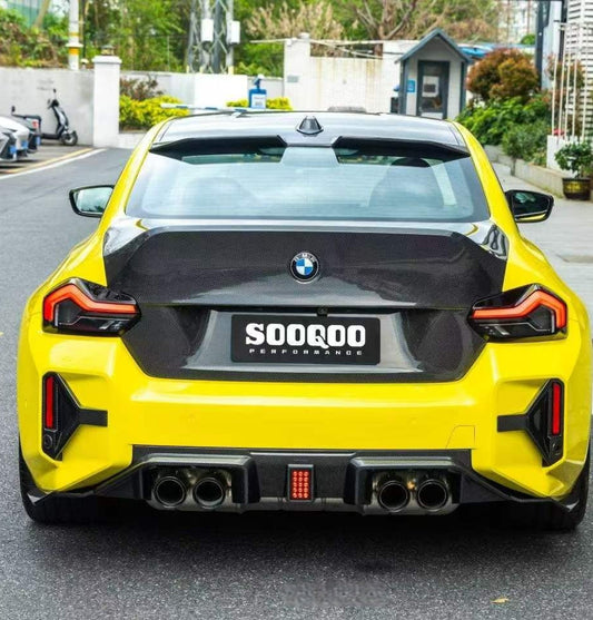 BMW M2CS M2 G87 2023-ON & 2 Series M240i 230i G42 2022-ON with Aftermarket Parts - CS Style Rear Trunk Dry Pre-preg Carbon Fiber / FRP from Aero Republic