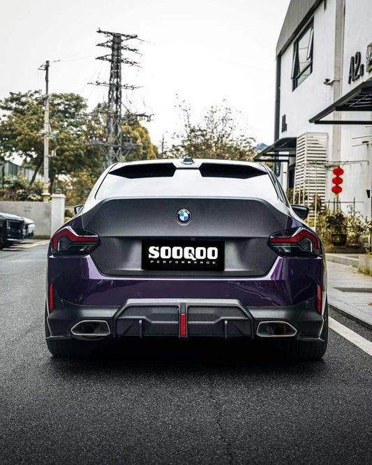 BMW M2CS M2 G87 2023-ON & 2 Series M240i 230i G42 2022-ON with Aftermarket Parts - CS Style Rear Trunk Dry Pre-preg Carbon Fiber / FRP from Aero Republic