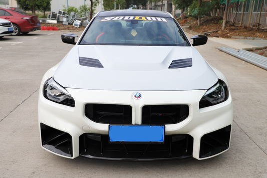 BMW M2C M2 G87 2023-ON & 2 Series M240i 230i G42 2022-ON with Aftermarket Parts - Vor Style Hood Dry Pre-preg Carbon Fiber from Aero Republic