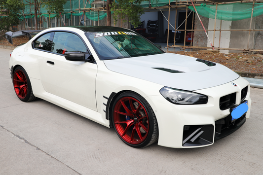 BMW M2C M2 G87 2023-ON & 2 Series M240i 230i G42 2022-ON with Aftermarket Parts - Vor Style Hood Dry Pre-preg Carbon Fiber from Aero Republic