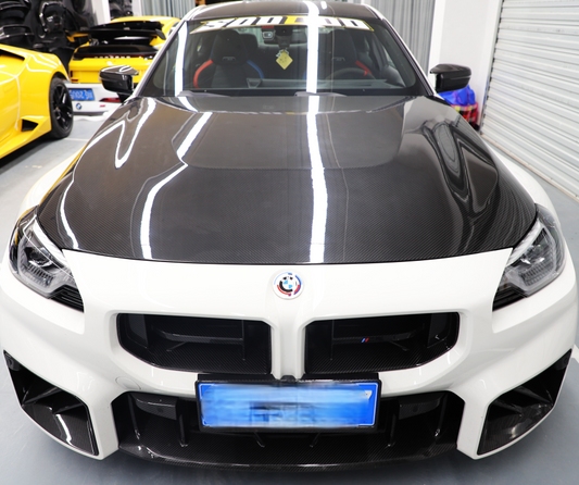 BMW M2CS M2 G87 2023-ON & 2 Series M240i 230i G42 2022-ON with Aftermarket Parts - OE Style Hood Dry Pre-preg Carbon Fiber from Aero Republic