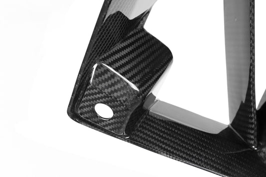 BMW M2 M2C G87 2023 2024 with Aftermarket Parts - MP Style Front Side Vent Trim Replacement Pre-preg Carbon Fiber from Aero Republic