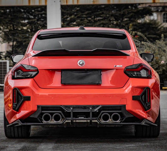 BMW M2 M2C G87 2023 2024 & 2 Series M240 230 G42 2022 2023 2024 with Aftermarket Parts - MP Style Rear Spoiler Wing Pre-preg Carbon from Aero Republic