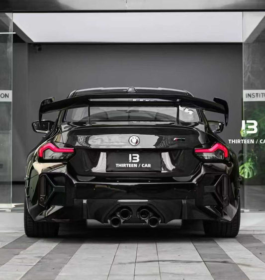 BMW M2 / M2C G87 2023-ON & 2 Series M240 230 G42 2022-ON with Aftermarket Parts - ADR Style Rear Wing Dry Pre-preg Carbon Fiber from Aero Republic